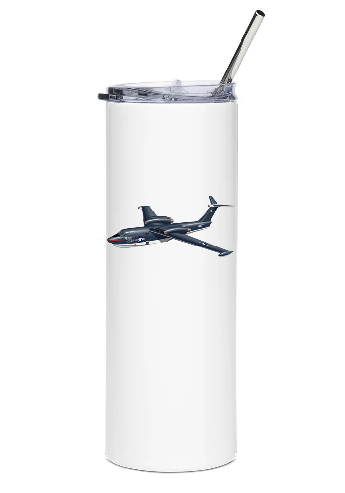 Martin P6M SeaMaster Stainless Steel Water Tumbler with straw - 20oz.