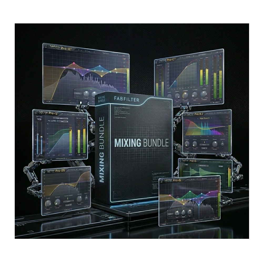 FabFilter Mixing Bundle Audio Plugins for EQ Compression Reverb De-essing Gating