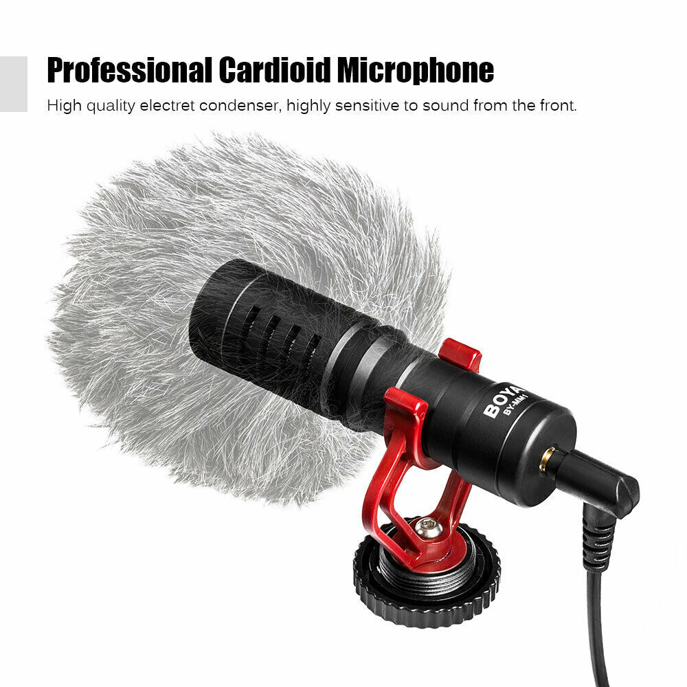 BOYA BY-MM1 3.5mm Microphone Pocket Video Mic For DSLR Camera Smartphones