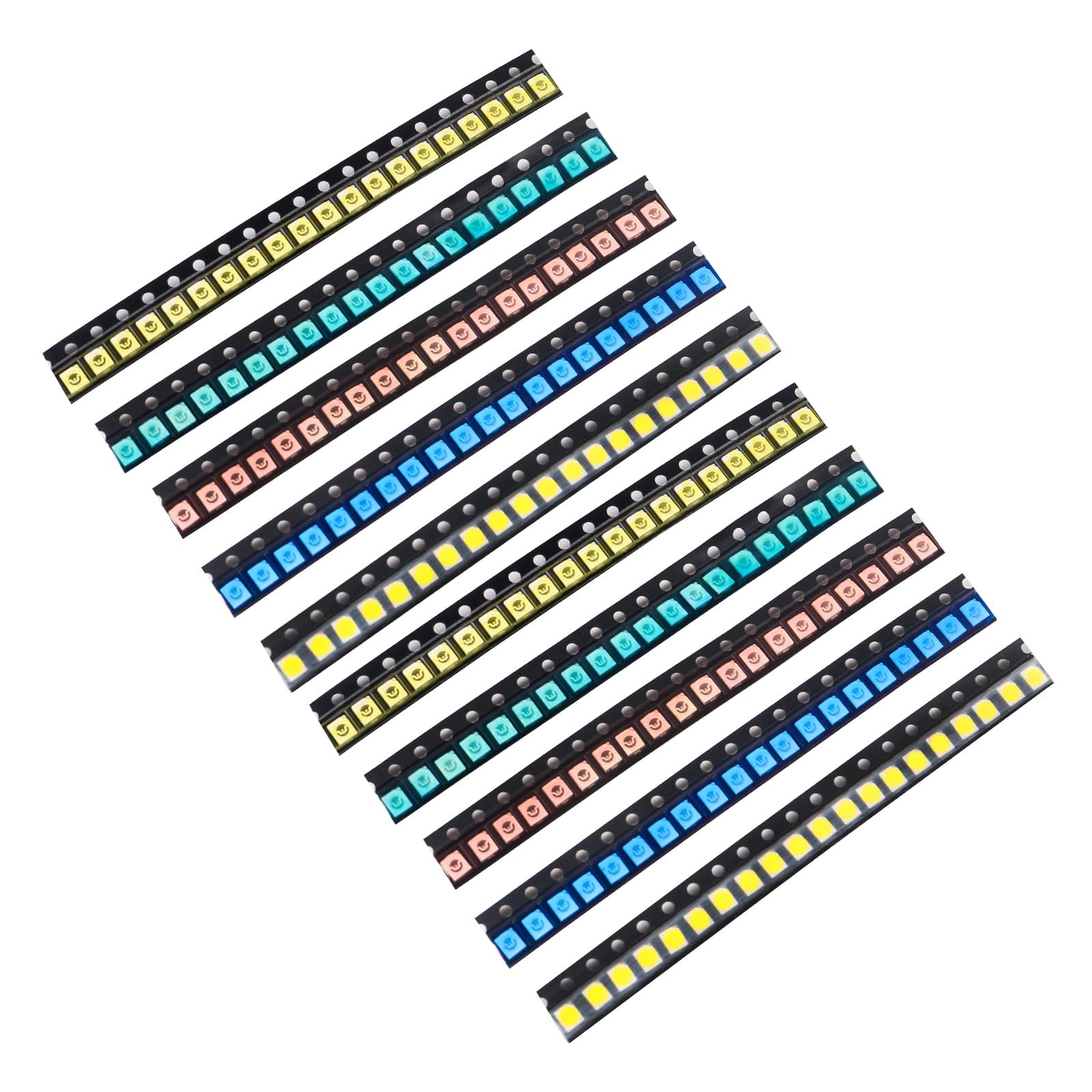 (5 Colors x 40 pcs = 200 pcs) 3528 1210 SMD LED 3528/1210 5 Assorted