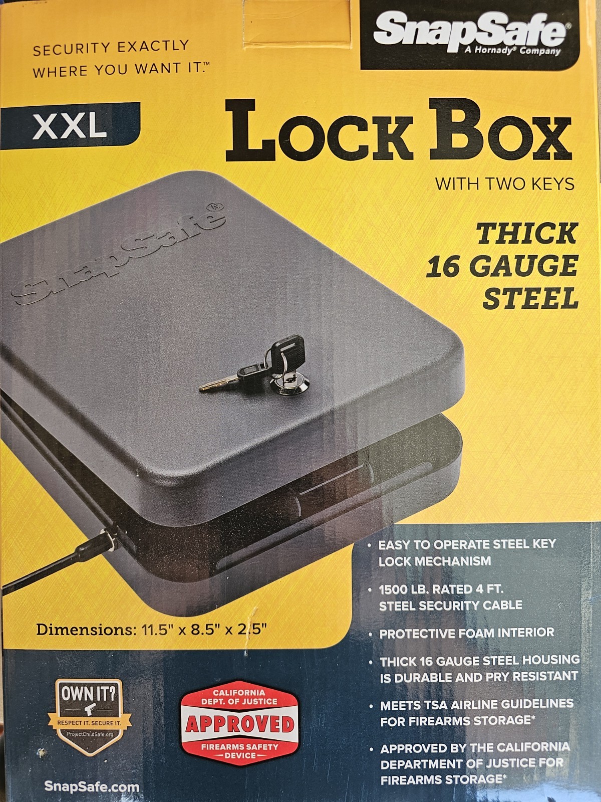 SnapSafe 75220 Lock Box- Key Lock