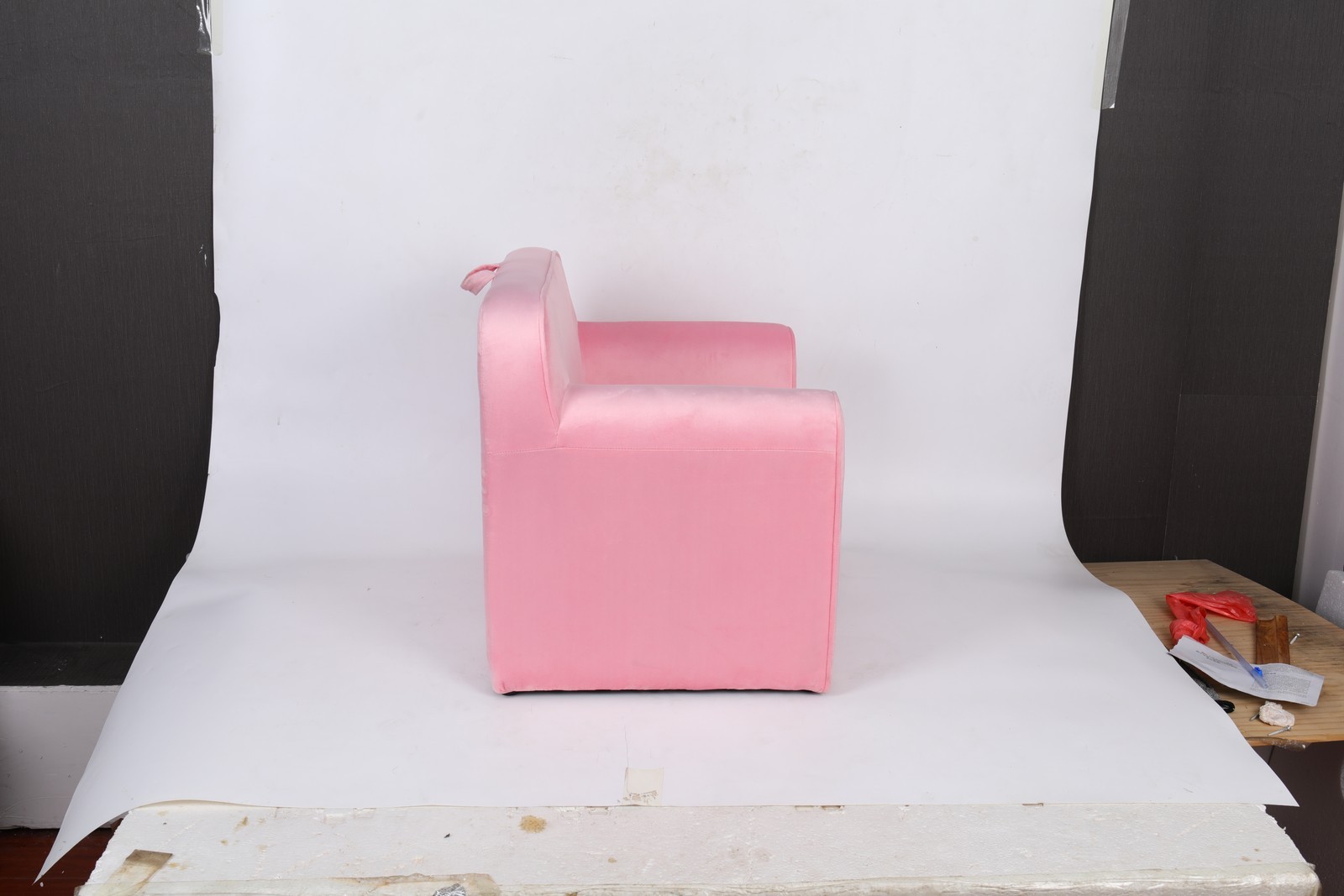 Kids Club Sofa, Toddler Couch with Arms for Childrens Playroom Nursery
