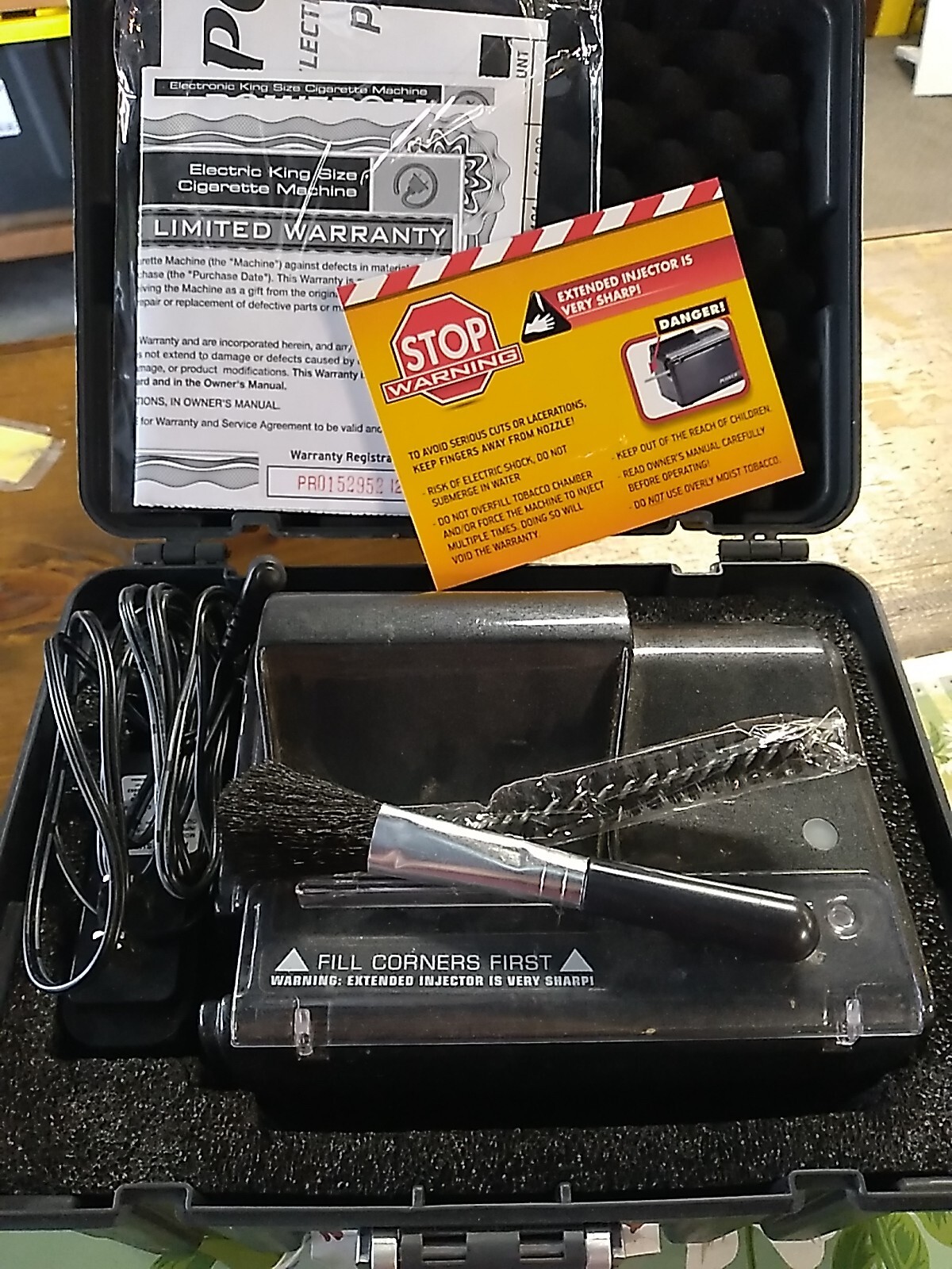 PoweRoll TOP-O-Matic Electric Cigarette Rolling Maker Machine King Tube Injector