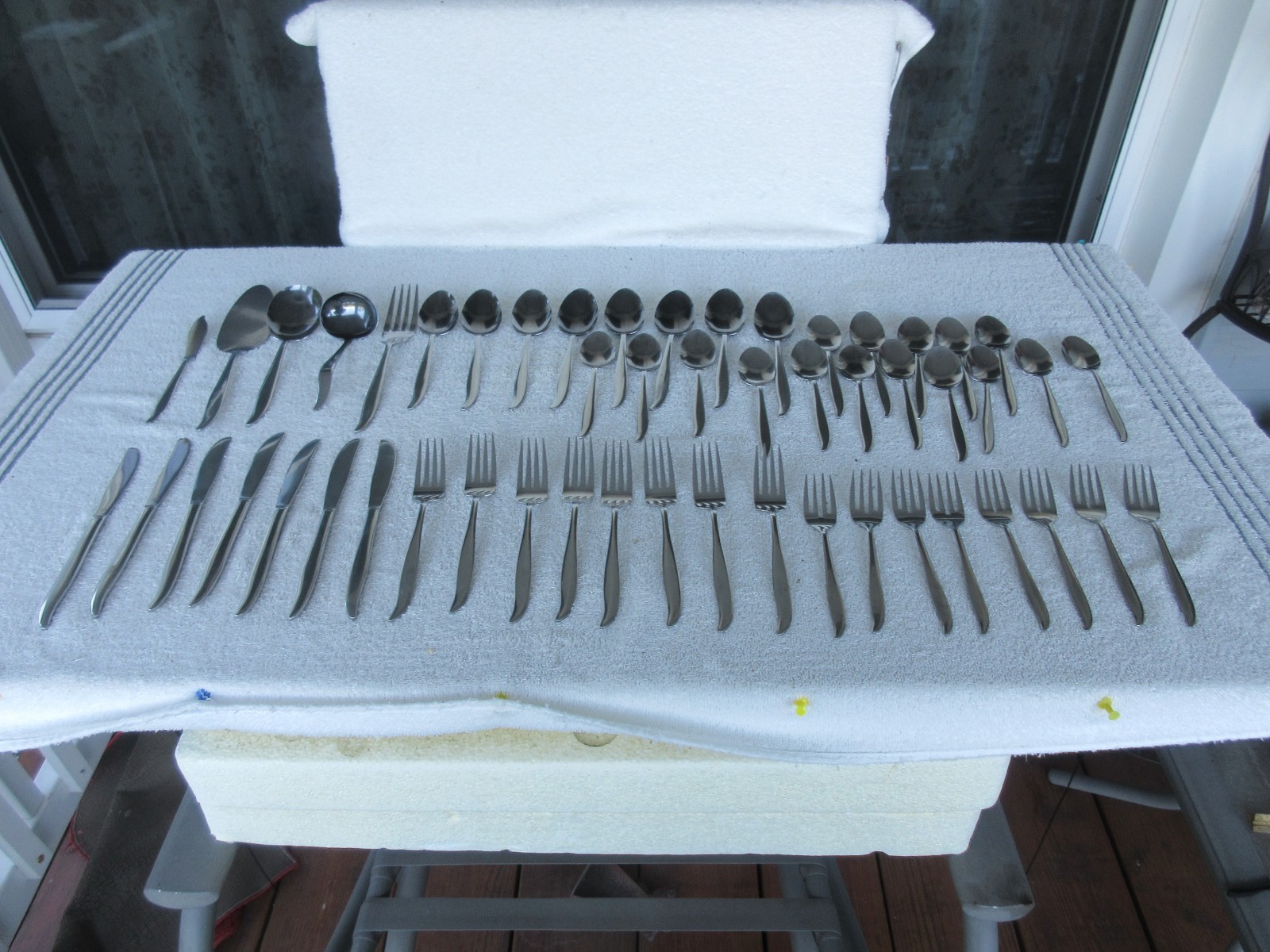 52 PIECE SET~~"Linmark Stainless Steel Japan" Flatware Set ~~CLEAN!!!