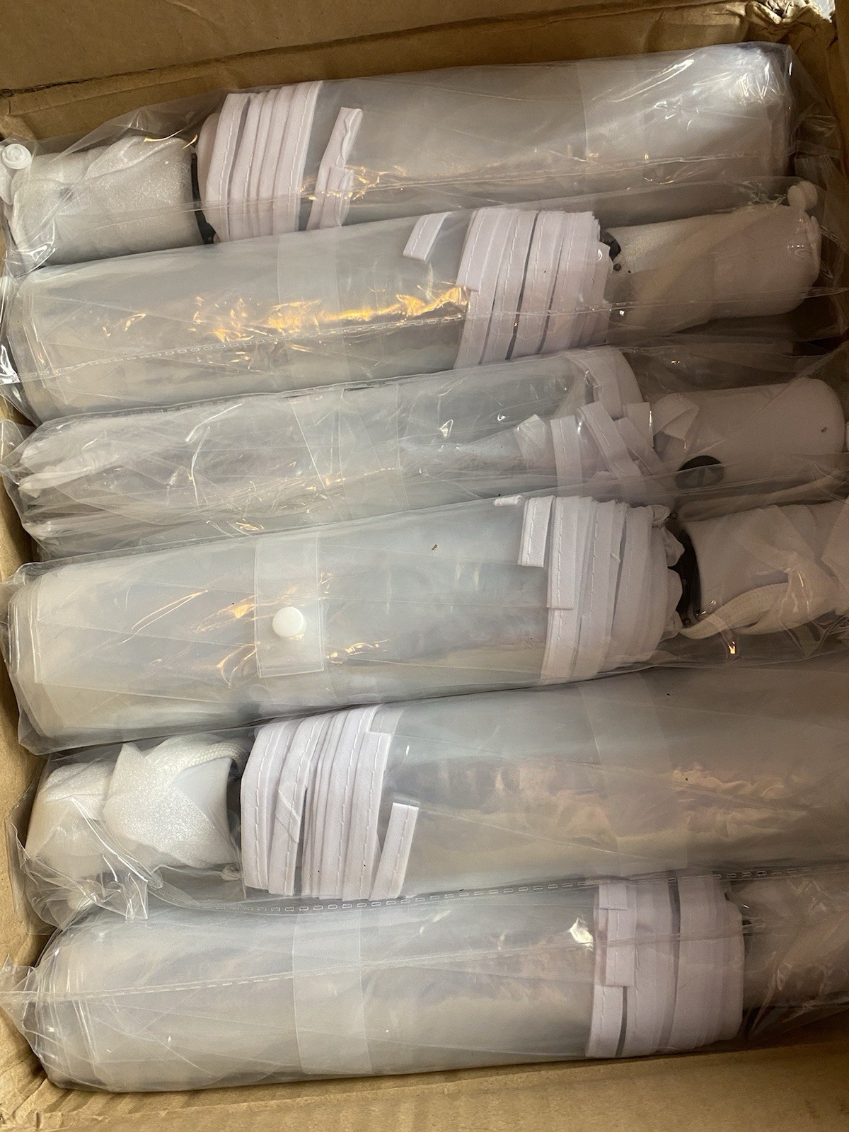 Clear Umbrellas Bulk Lot of 30pc Set 42in Transparent Foldable Lightweight