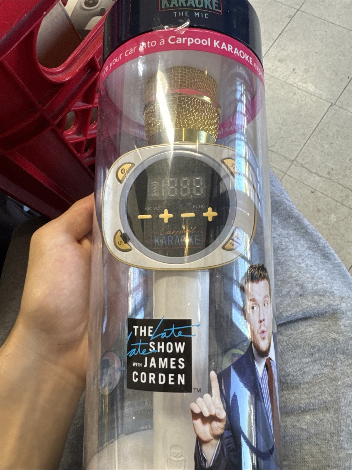Singing Machine Carpool Karaoke Microphone James Corden Edition BRAND NEW