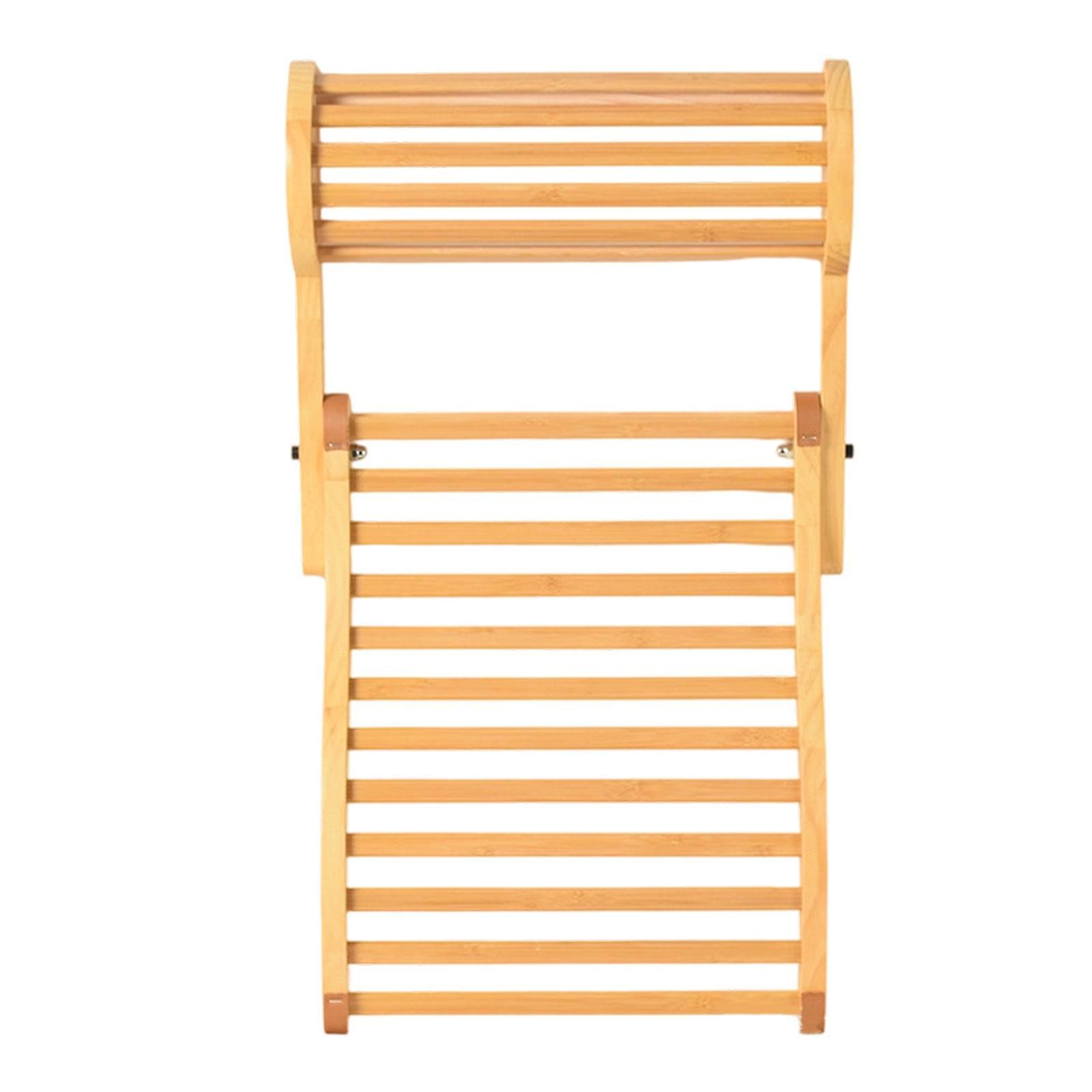Wooden Sauna Backrest Sauna Headrest Ergonomic S Shape Curved Supplies