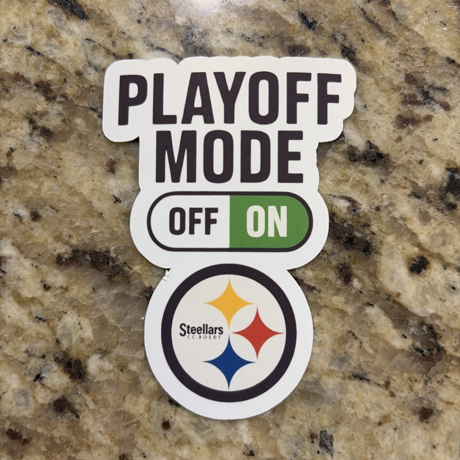 Pittsburgh Steelers Playoff Mode Sticker 2025 (3 Inch)