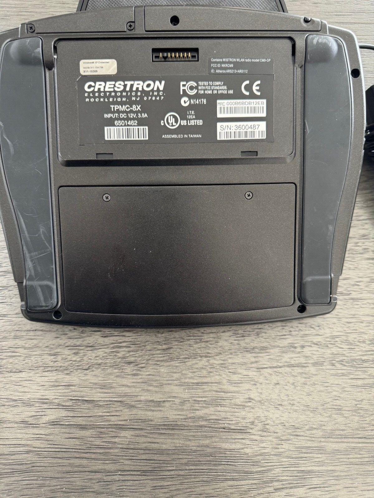 Crestron Touchscreen Control Unit Model TPMC-8X