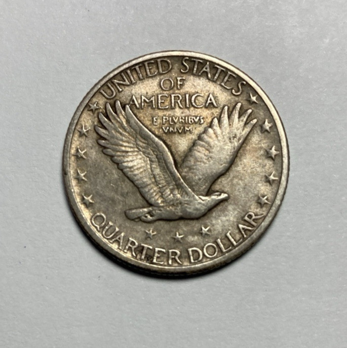 1928 Standing Liberty Quarter Nice Original XF