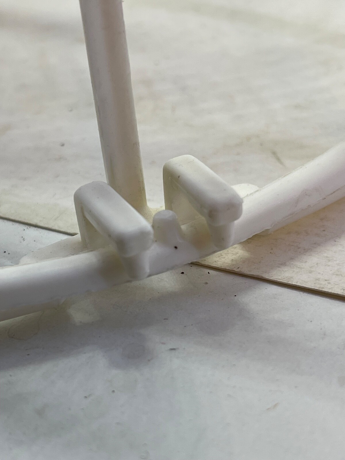 2-Piece Ball Cap Washer Frame - Plastic White