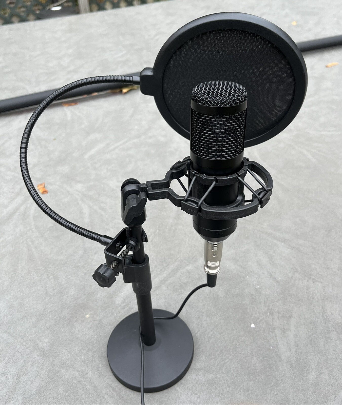 W2ENY Studio Desk Microphone w/ Foot Switch for Icom 7300 7610 7700 7800 756 746