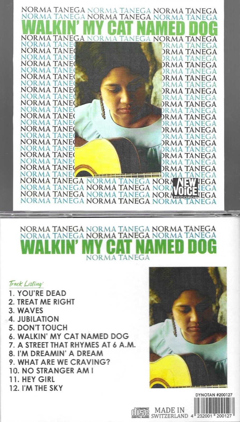 NORMA TANEGA-WALKIN' MY CAT NAMED DOG-CD OF ORIGINAL LP-IMPORT-NEW SEALED