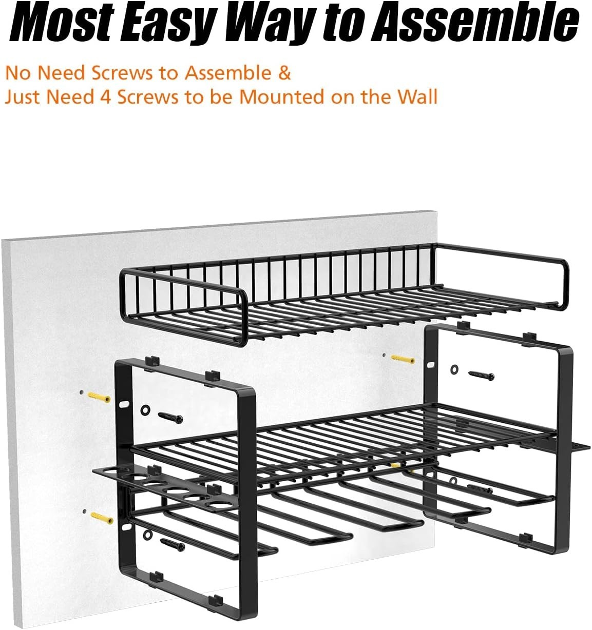 Power Tool Organizer Holder Wall Mount Style Power Tool Drill as Heavy Duty Tool