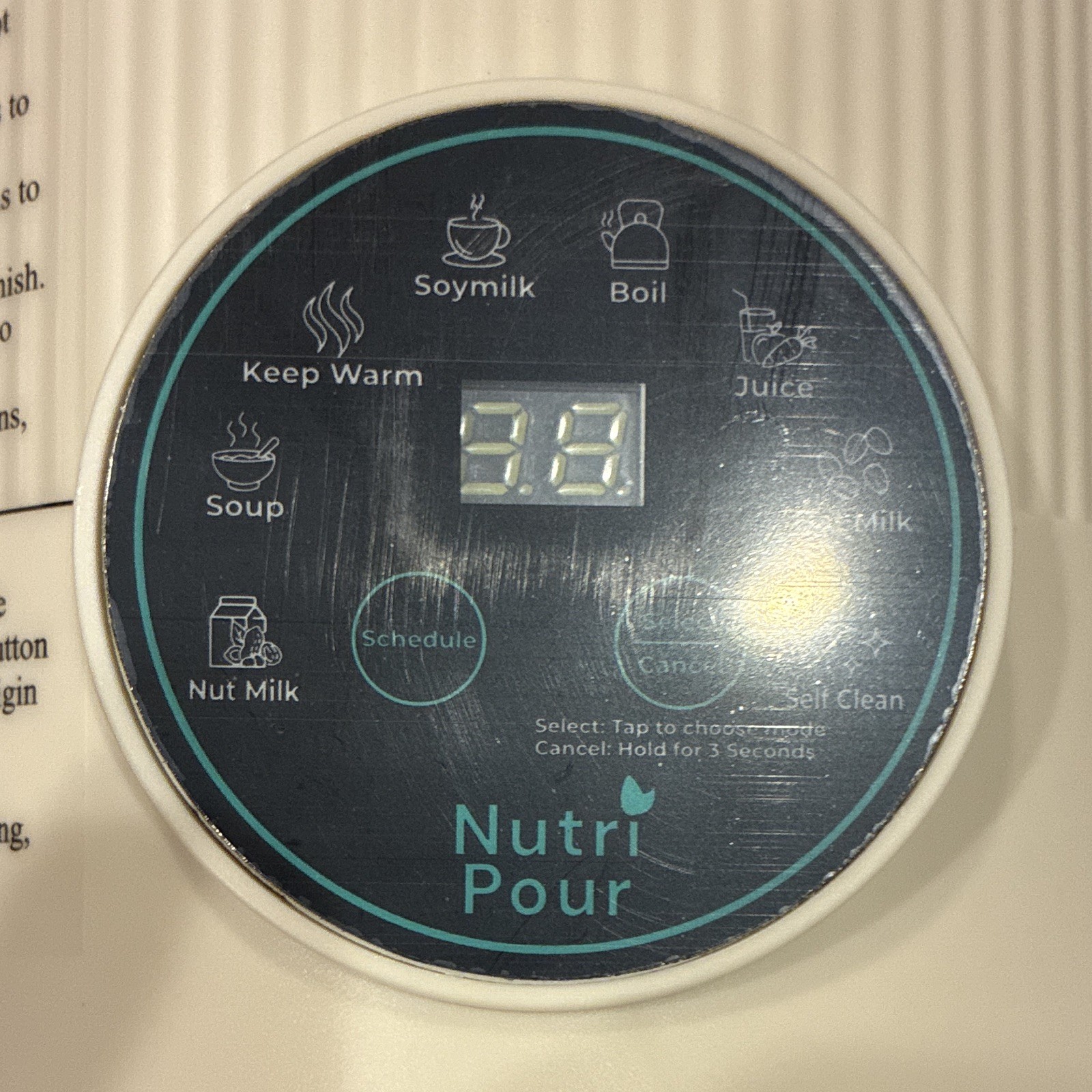 Nutri Pour Nutripour Electric Milk Maker 8 Programs LCD Self Clean, Strainer