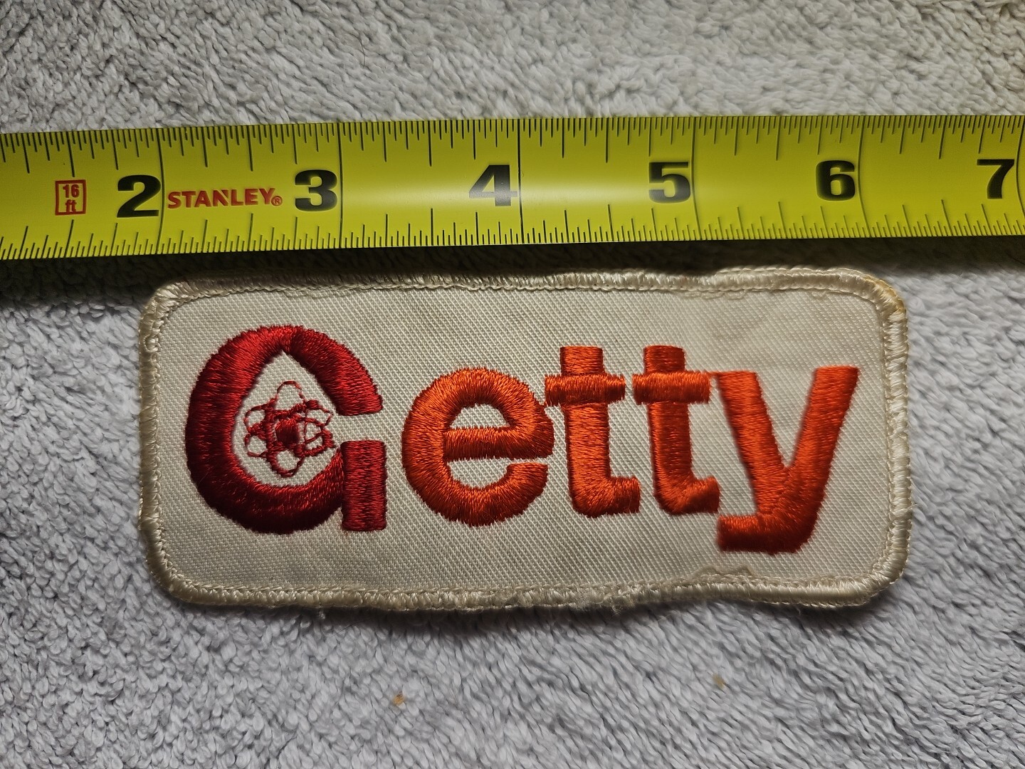 Getty Oil Gas Fuel Petroleum Patch Badge 1969-1981 Logo Lubricants 4.5" Vintage