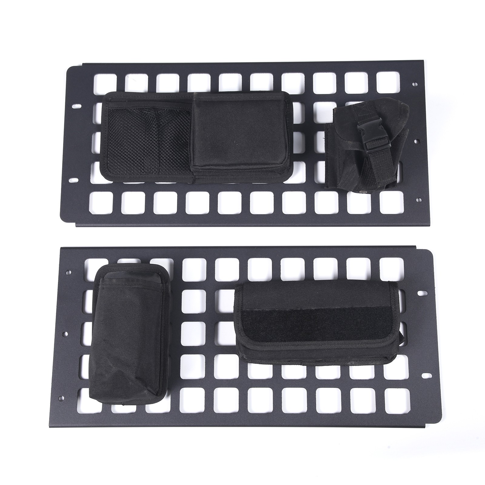 Fits Toyota FJ Cruiser 2007-2021 Front Roof Molle Storage Bag Bracket Alloy Rack