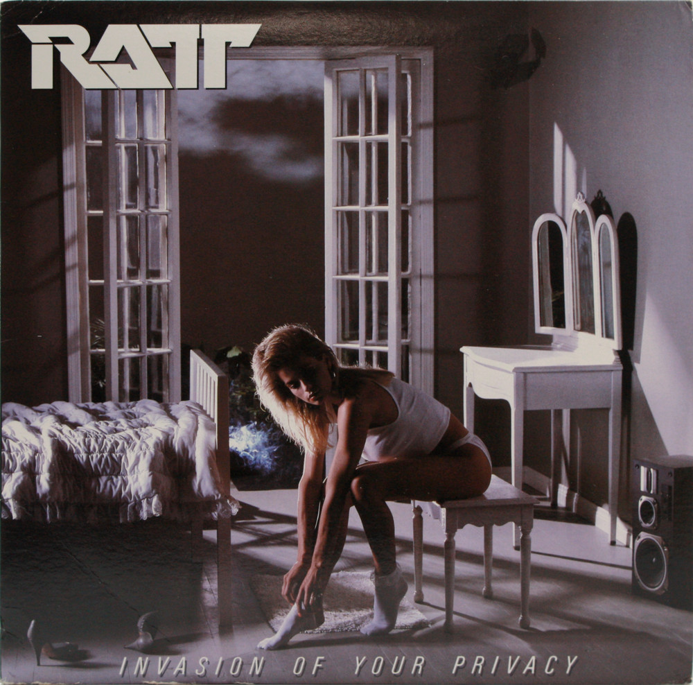 RATT Invasion Of Your Privacy USED 1985 LP Heavy Metal Vinyl Record ATL-81257