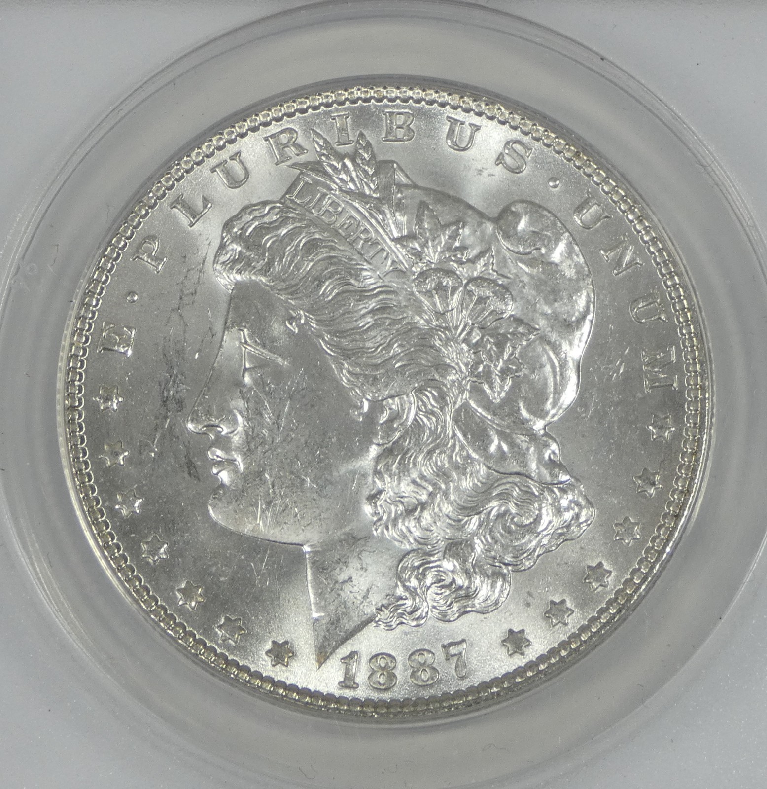 1887 Morgan Dollar CERTIFIED ANACS MS 63 Silver Dollar