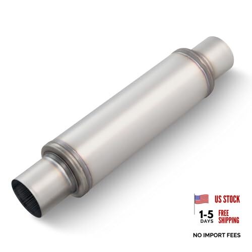 2.5" Inlet Exhaust Resonator, 2.5" Inlet 20" Overall Length(4.5" wide) 1 PC