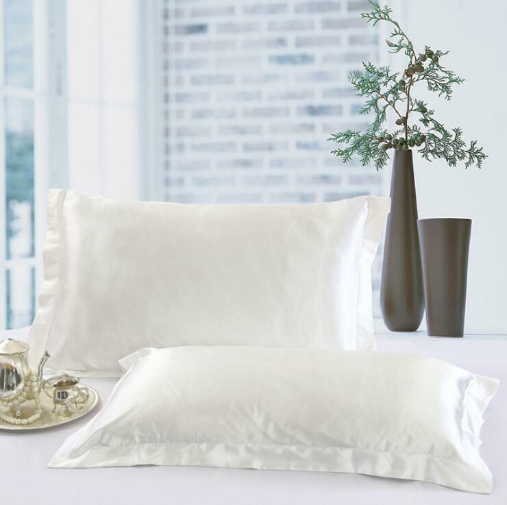 Solid Smooth Silk Satin Queen / Standard Pillow Case Bedding Pillowcase New Hot
