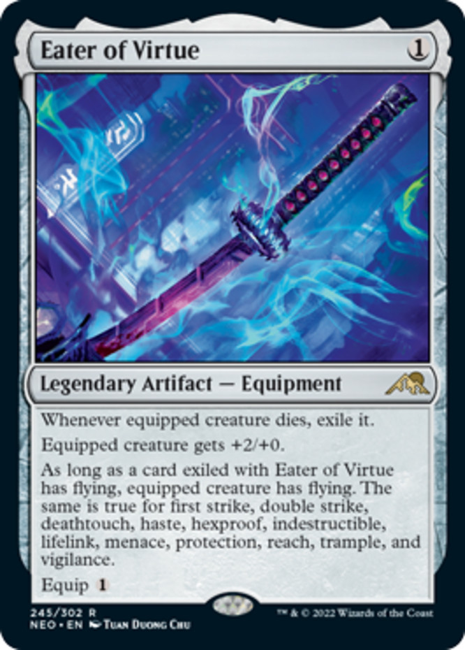 x1 Eater of Virtue R MTG Kamigawa: Neon Dynasty M/NM, English
