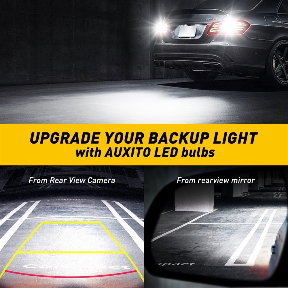 LED Backup Reverse Light Bulbs 921 912 T15 Super Bright Canbus Error Free AUXITO