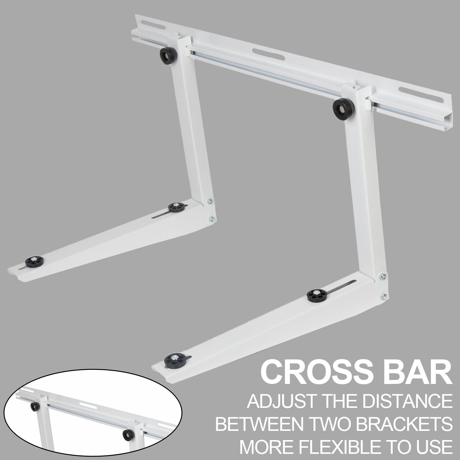 400LBS Steel Mini Split Wall Mount Bracket For Air Conditioner Condensing Units