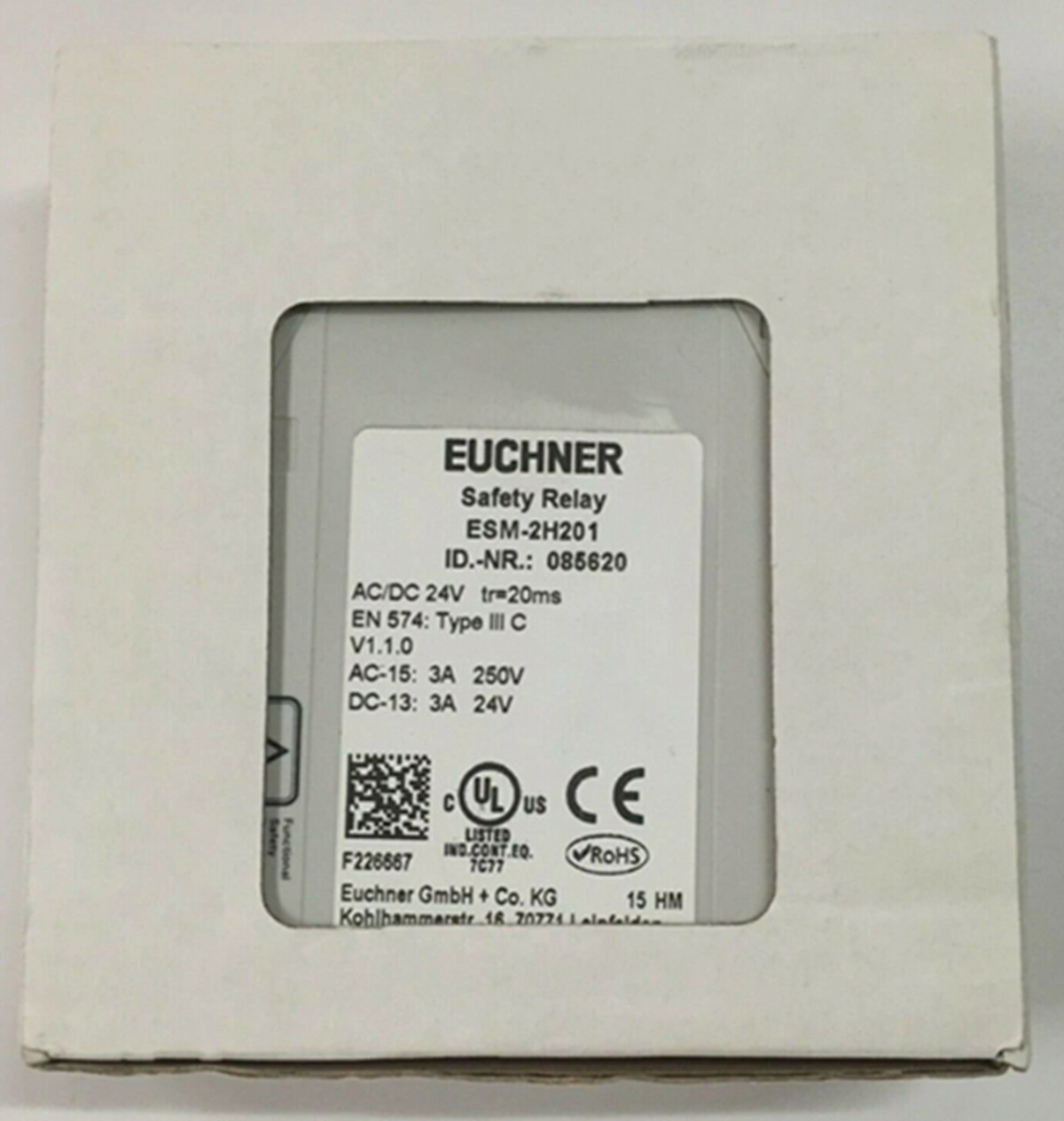New In Box EUCHNER 085620 ESM-2H201 Safety Switch