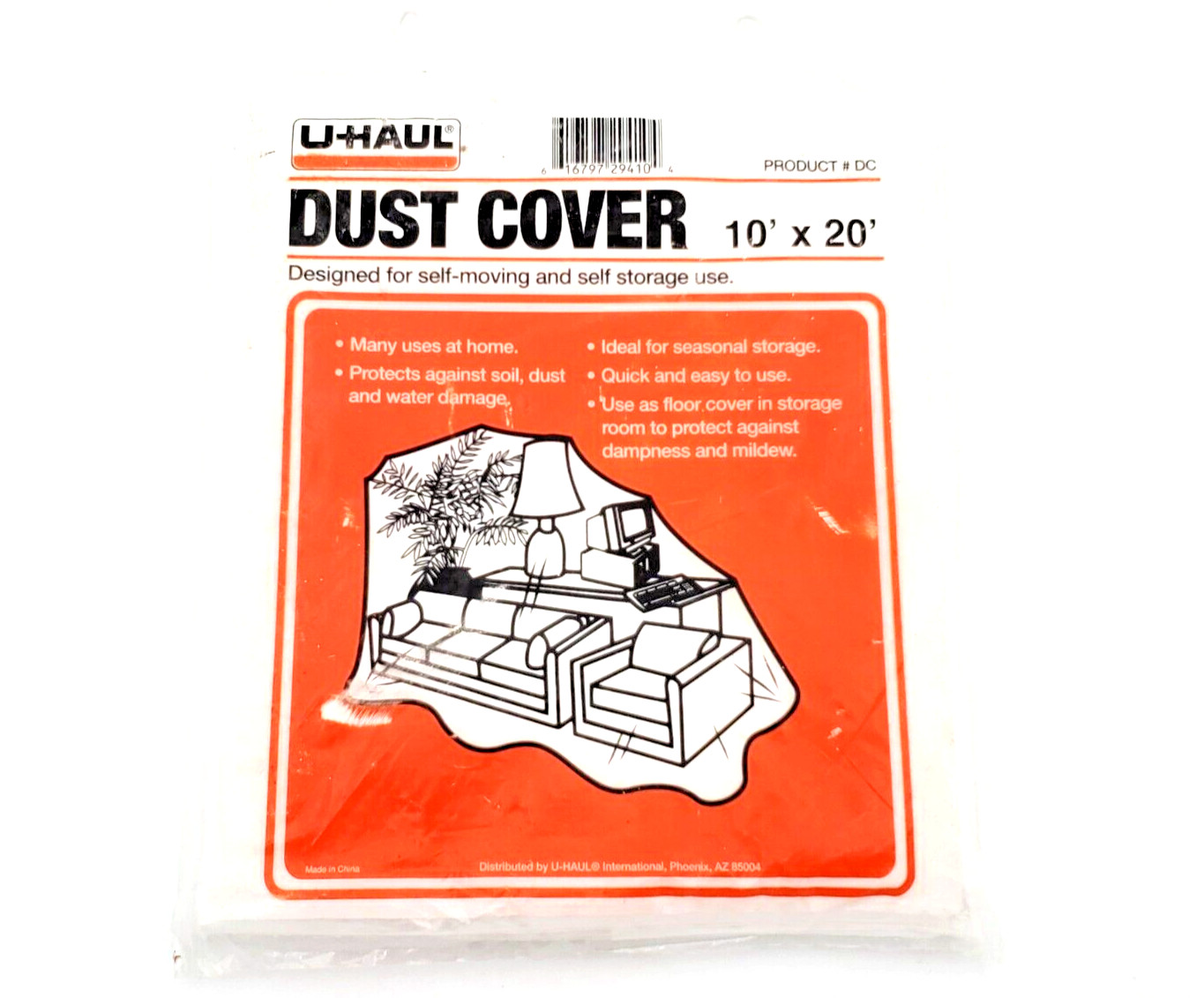 UHaul Dust Cover 10' x 20' Multipurpose Heavy Grade Brand New Sealed