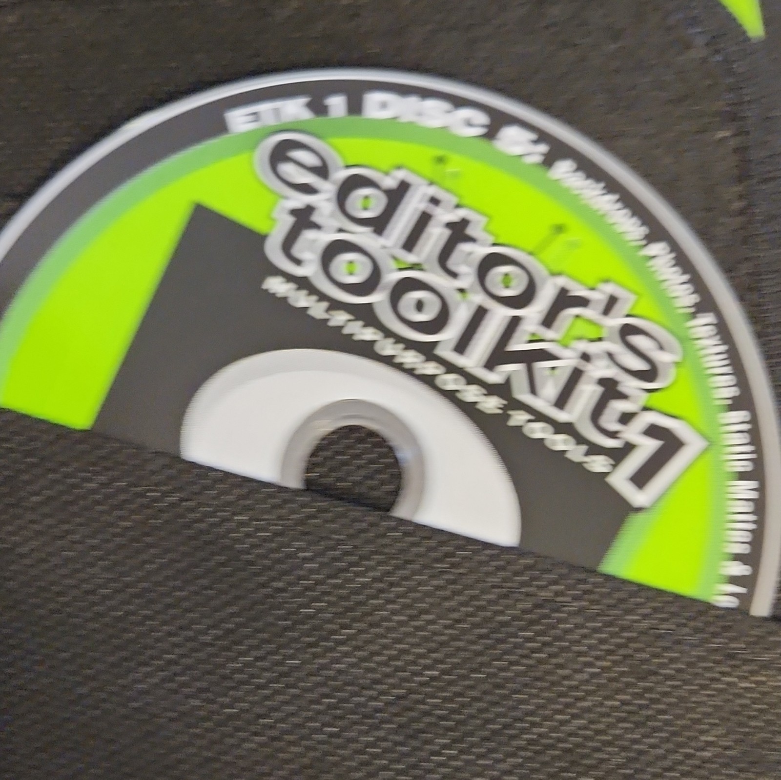 Digital Juice Editor's Toolkit 1 Multimedia Tools CD Set w/ Case & Visual Index