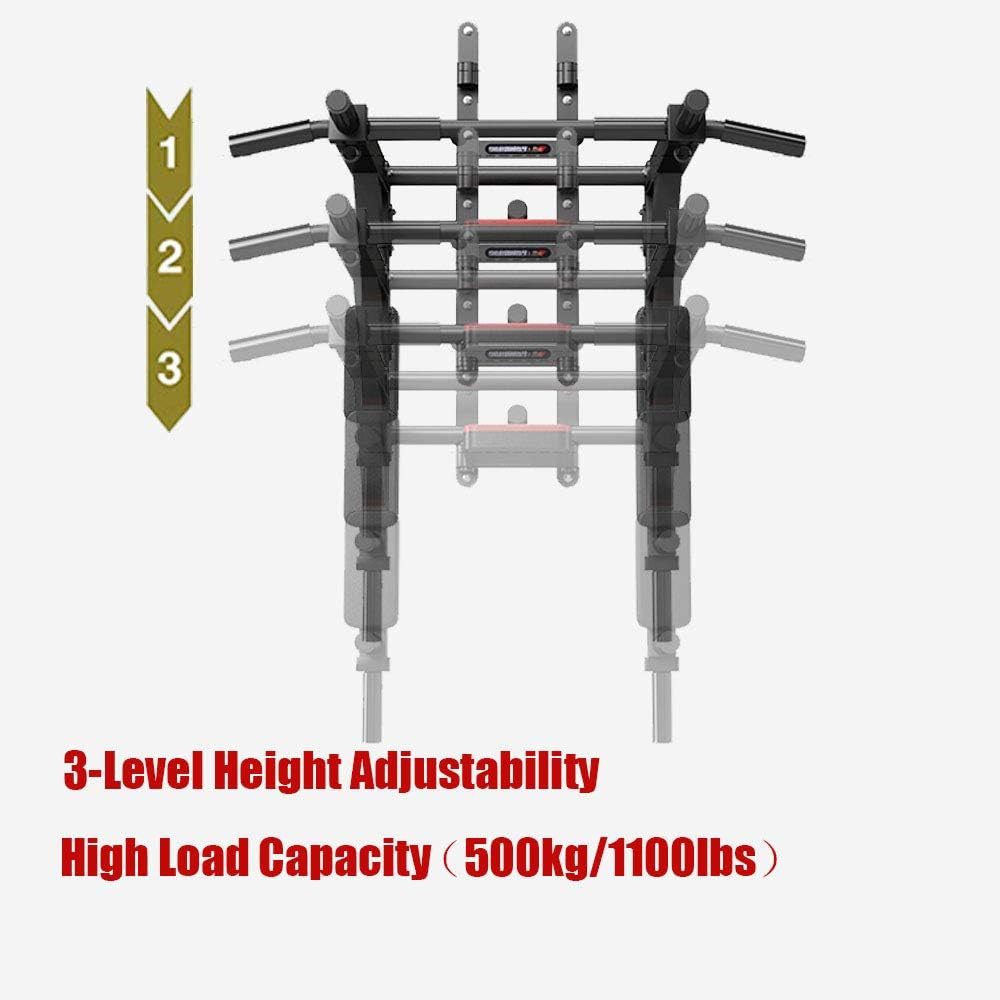 800lb Wall Pull Up Bar with Dip Station
