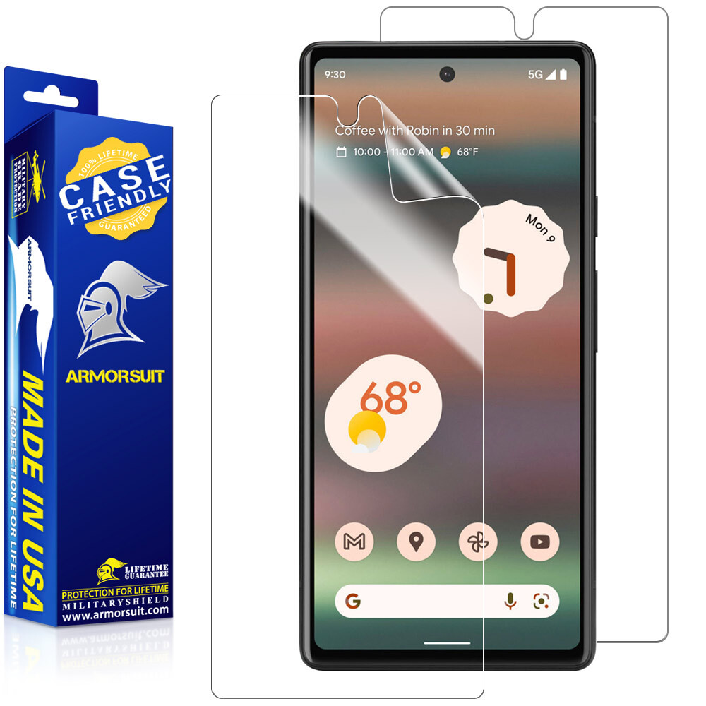 [2-Pack] ArmorSuit MilitaryShield Google Pixel 6a Screen Protector HD Film