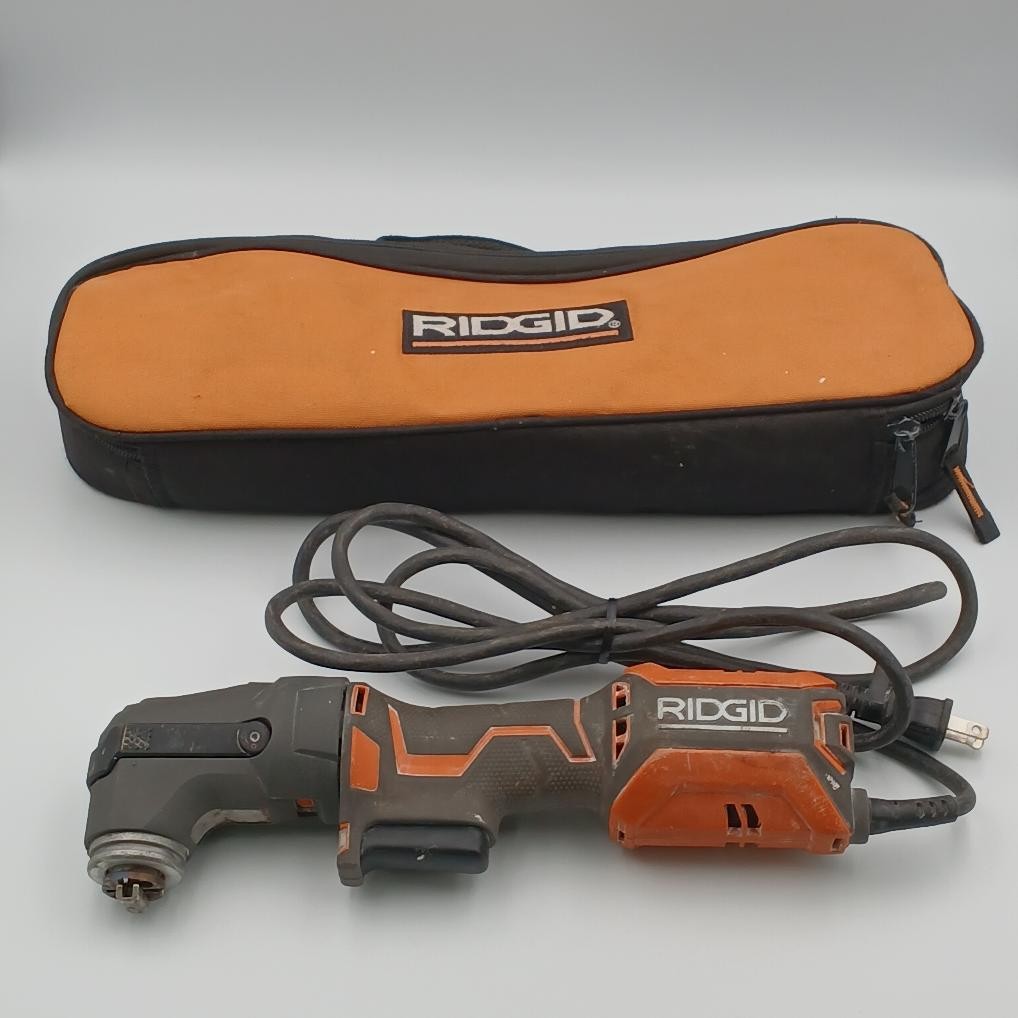 Ridgid R28700 4 Amp Corded Electric Oscillating Multi-Tool W/ Soft Carry Case