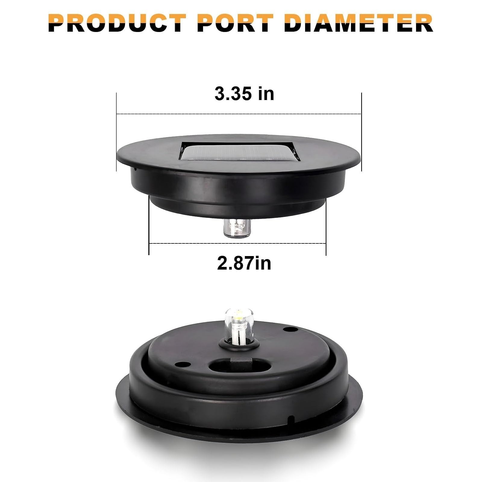 YUNJACKEYDZ Solar Light Replacement Top 4 Pack for Lanterns