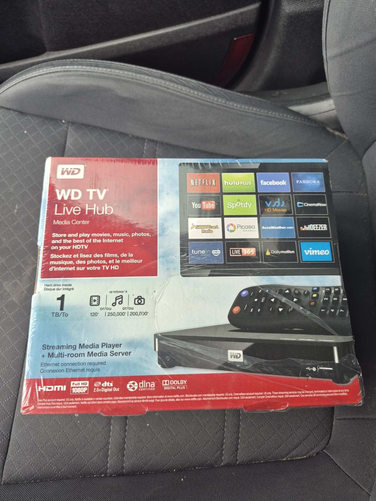 WD TV Live hub WDBABZ0010BBK-NESN, Sealed Media Center Rare