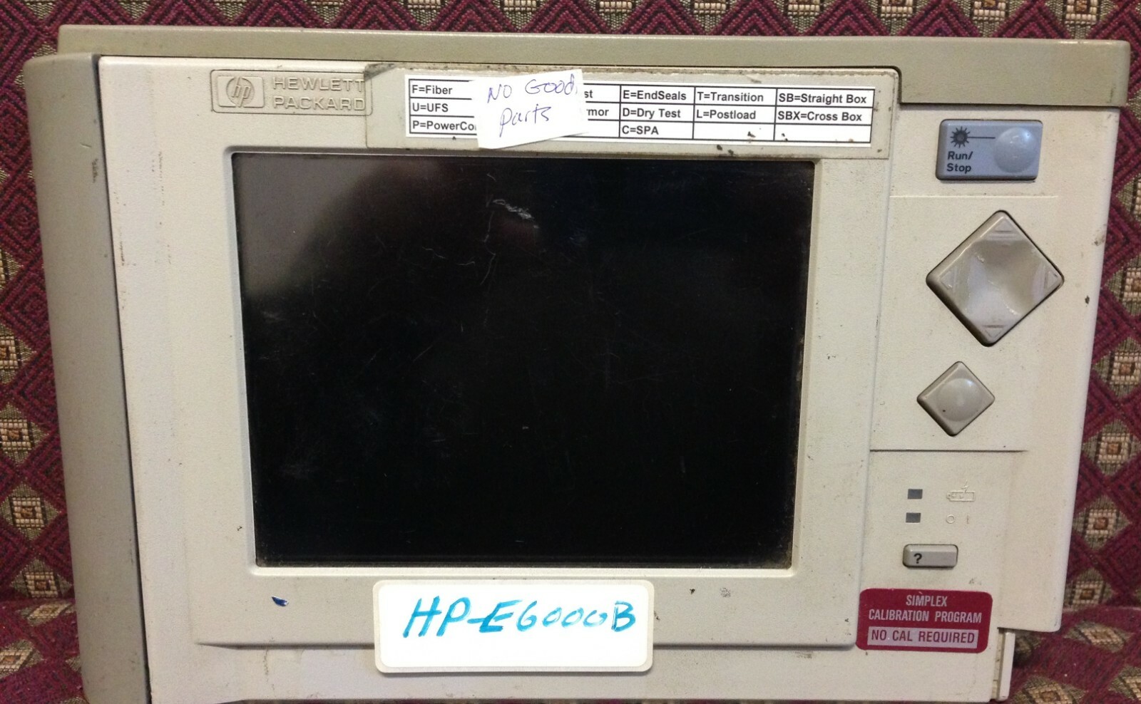 HP Mini OTDR Mainframe E6000B For Parts with no Accessories As Is