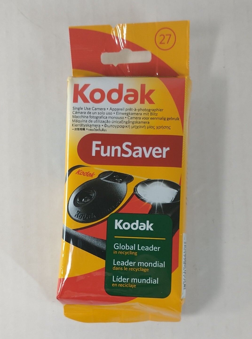 Kodak FunSaver Disposable Camera 800 Film Single Use Film 27 Photos 10/2014
