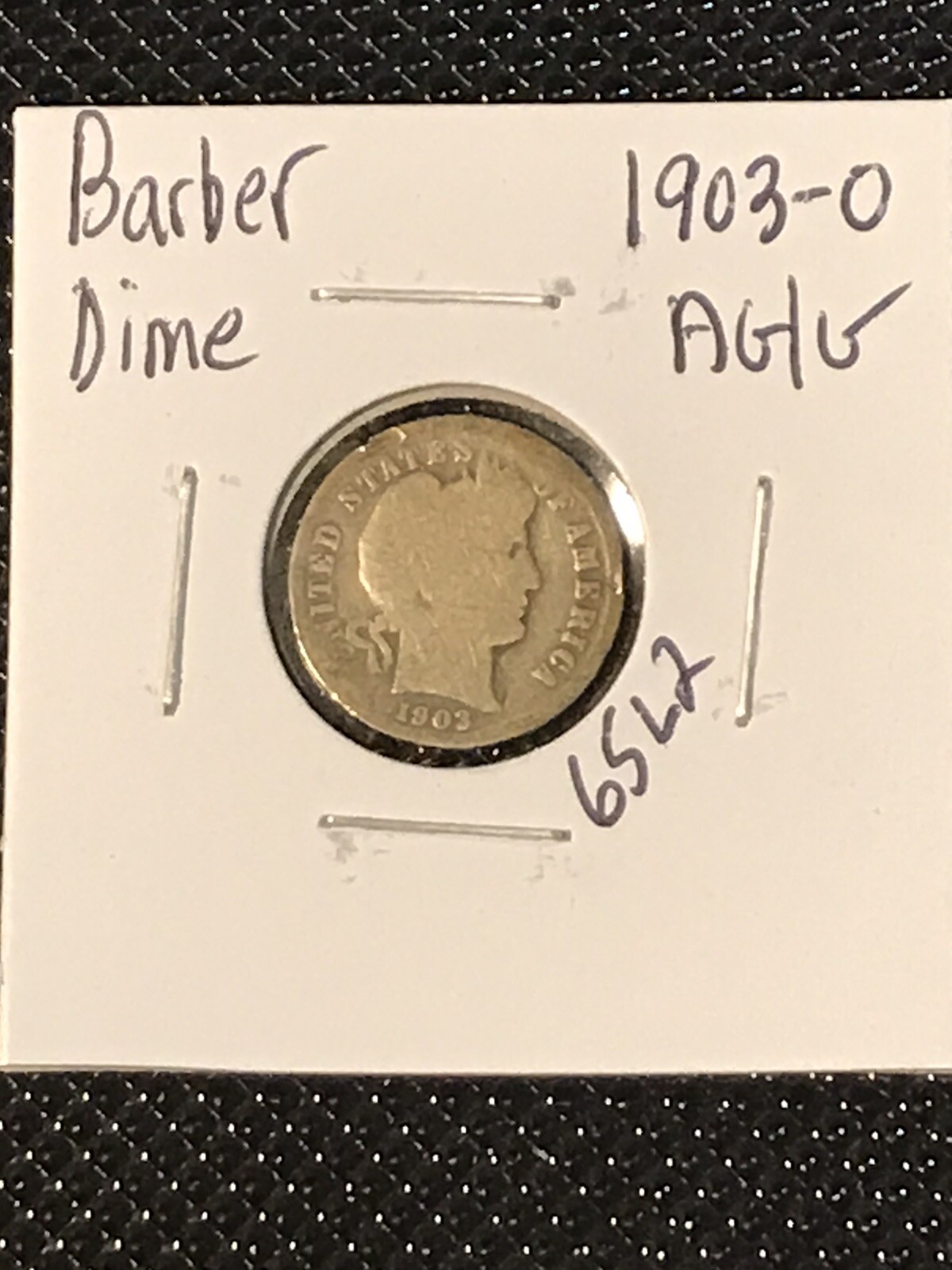 1903-O Barber Dime Item 65L2