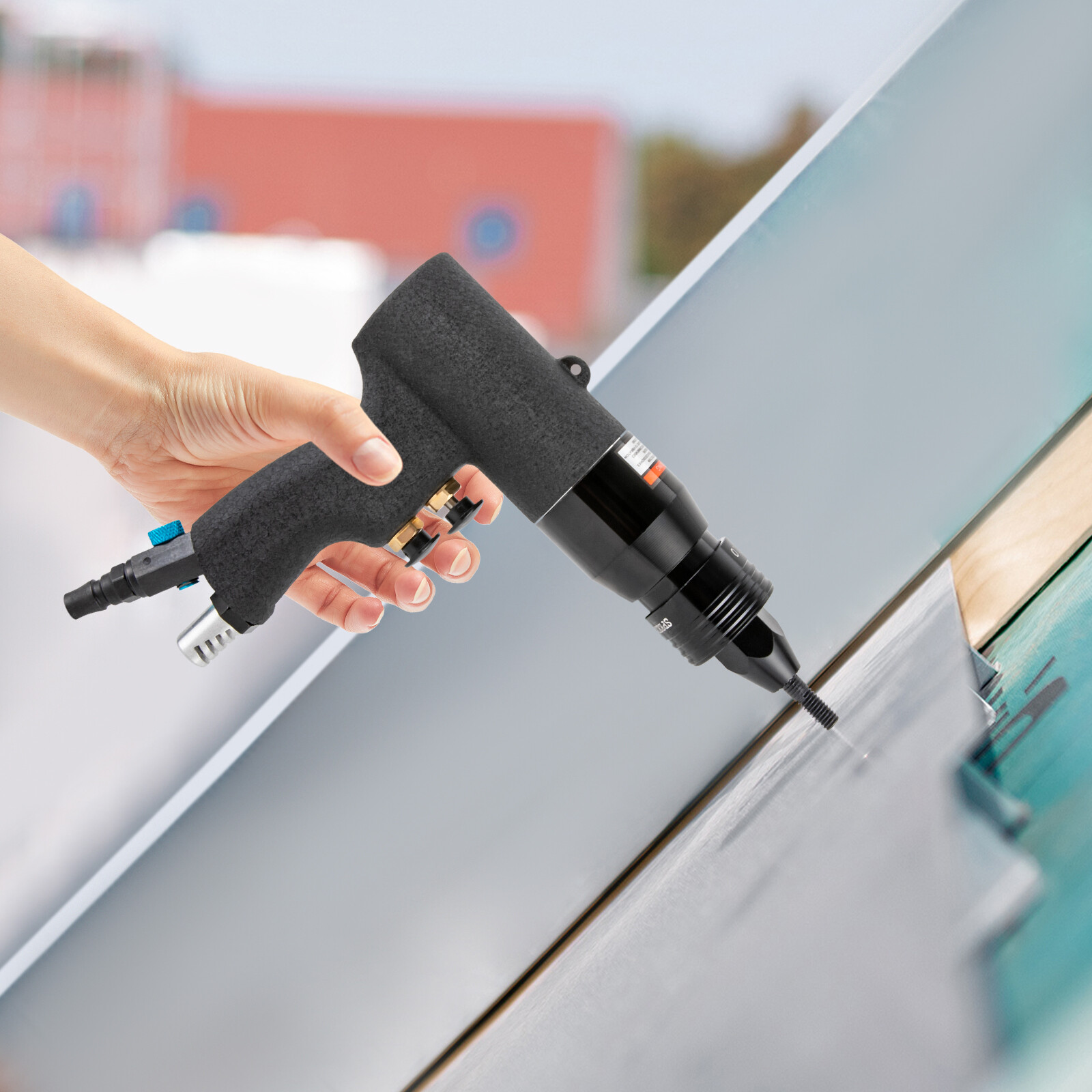Professional Pneumatic Rivet Nut Gun Rivet Nut Pull Setter Tool Riveting Machine