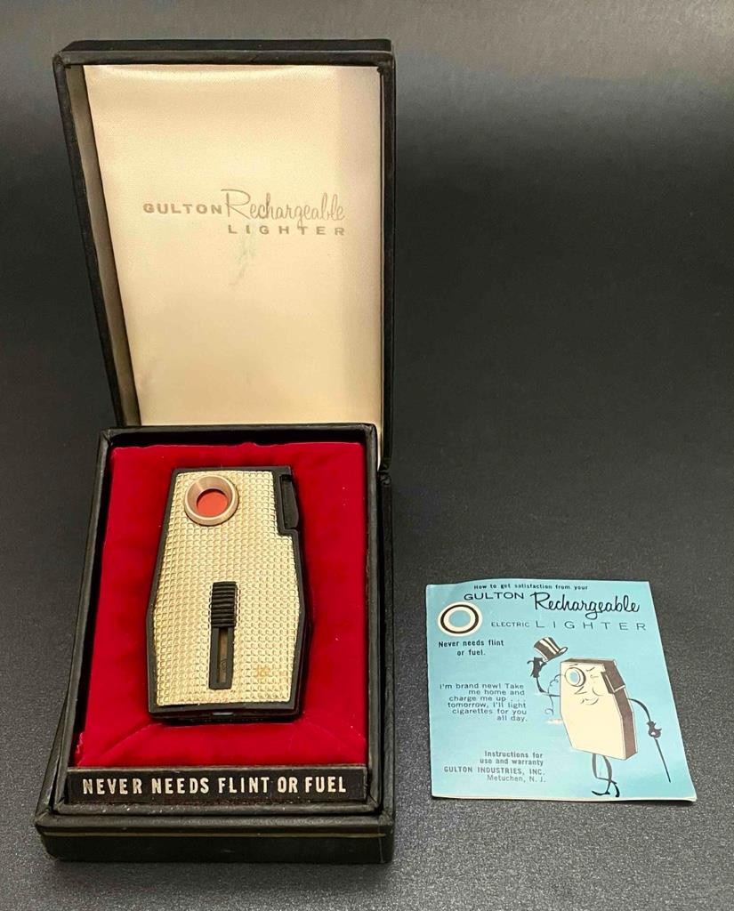 Gulton Rechargeable Electric Lighter in Original Box & Instructions