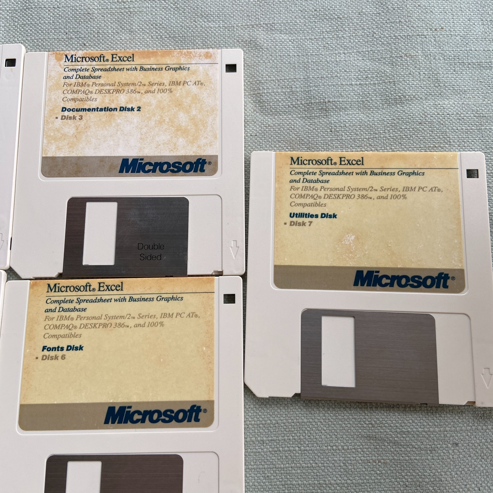 Vintage Software Microsoft Word Excel Powerpoint Windows 3.1 3.11 NT 4.0 Network