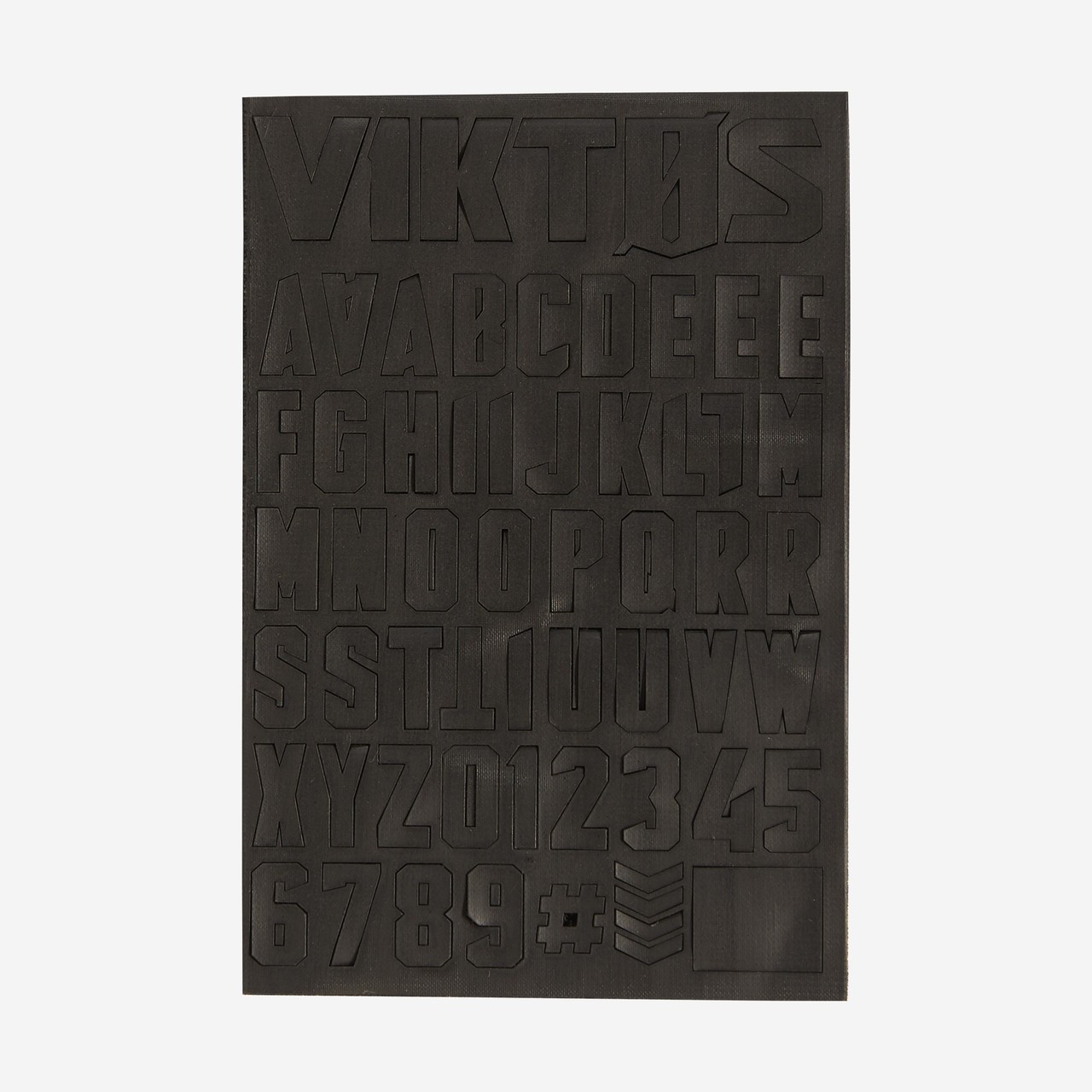 Viktos Moralphabet Tactical Vinyl Patch Letters - Hook & Loop - Black