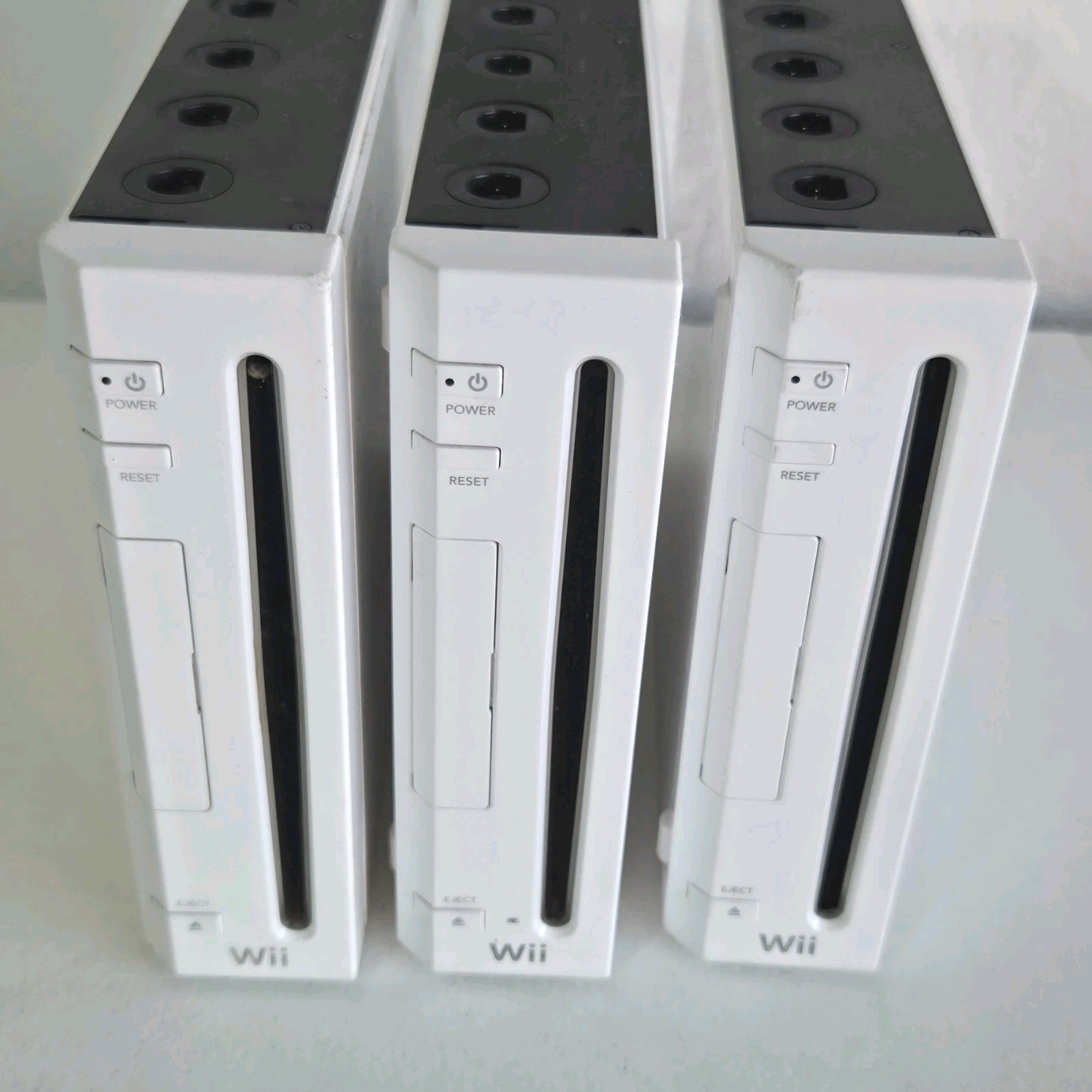 Wii Consoles Lot Of 3 - For Parts or Repair As Is RVL-001 READ (Some Work, READ)