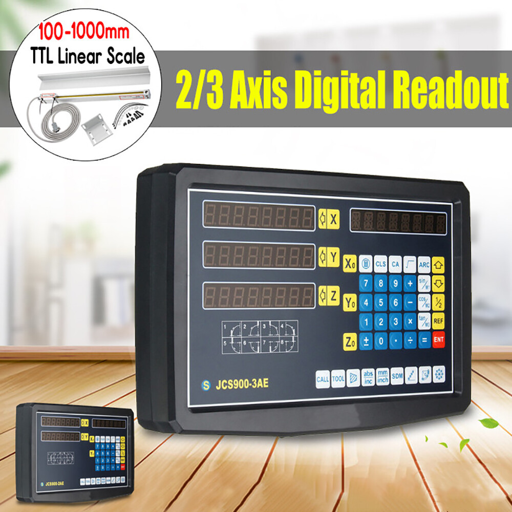 US Digital Linear Scale 2Axis/3Axis Readout DRO Display Kit CNC Milling Lathe
