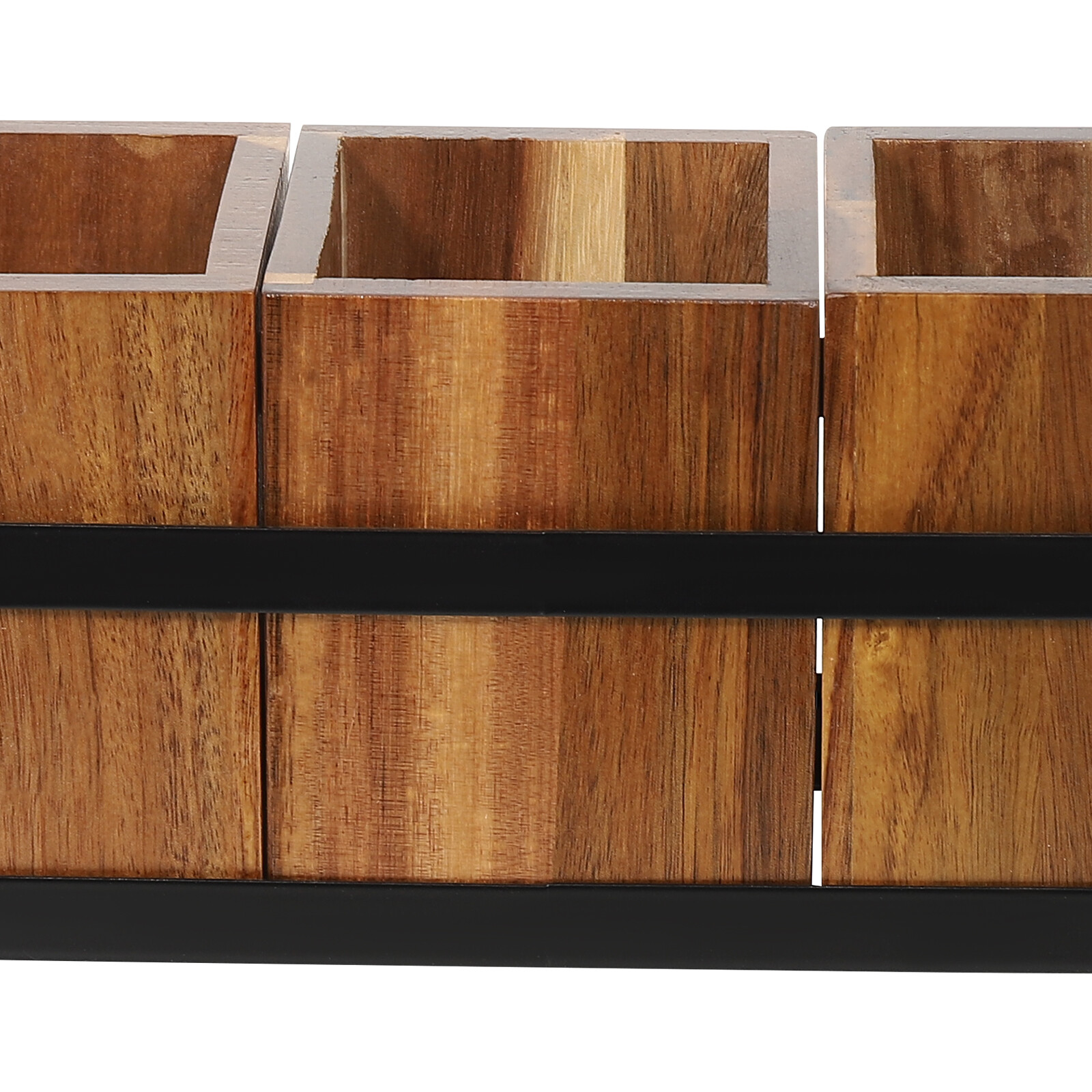 Utensil Cutlery Holder Wooden Utensil Organizer Rustic Kitchen Utensil Organizer