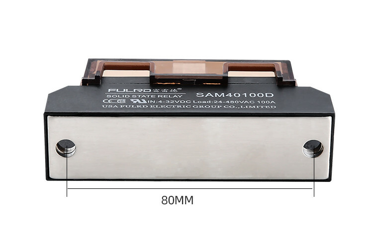Industrial solid state relay SAM40100D 100A In=4-32VDC Load=24-480VAC