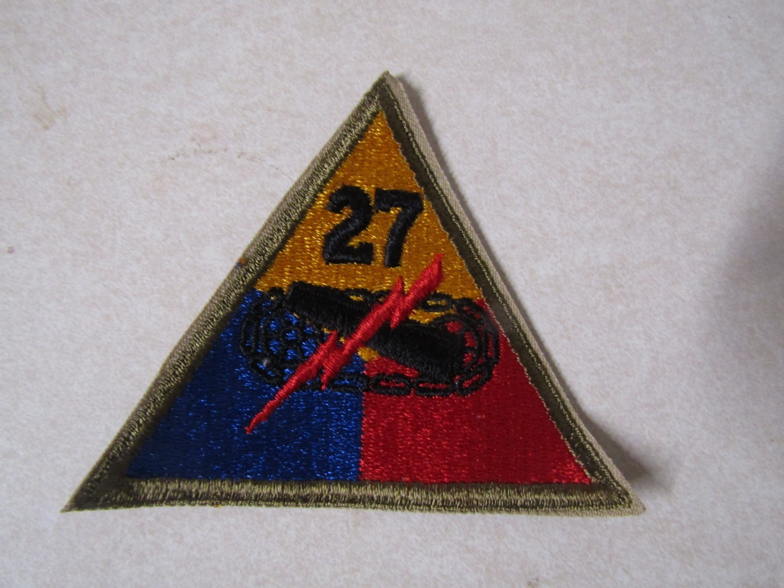 MILITARY PATCH OLDER WW2 ERA TO 80s 27TH ARMORED DIVISION #3