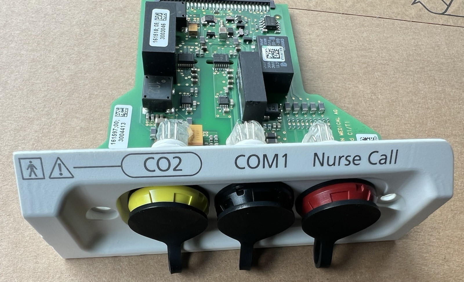 HAMILTON CO2, COM1, Nurse Call COMMUNICATION BOARD.