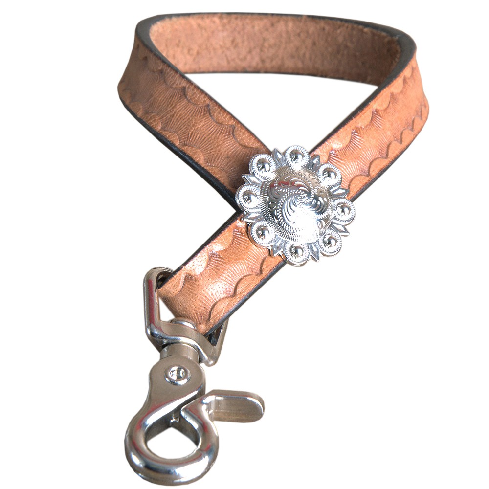 C-S-TN 4 Inch Hilason Leather Horse Tie Down Hobble Keeper Sunset Hand Tool